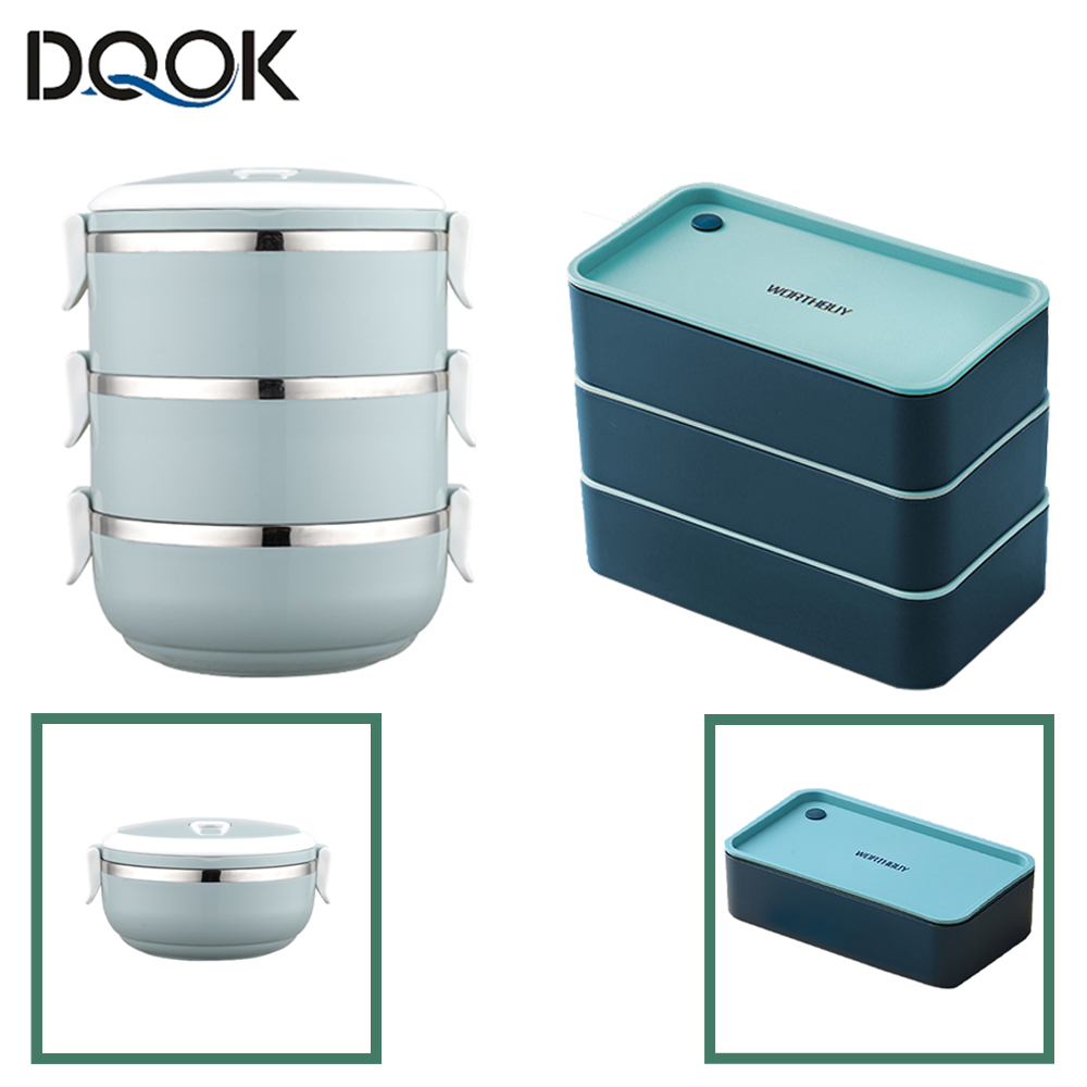 Meal Prep Bowl - Portable Stainless Steel Thermal Lunch Box