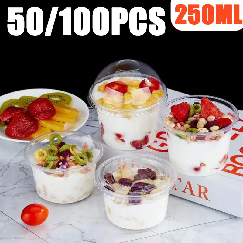 50/100PCS 250ML Disposable Pla - огляд і ціна Sauce Dipping Cup