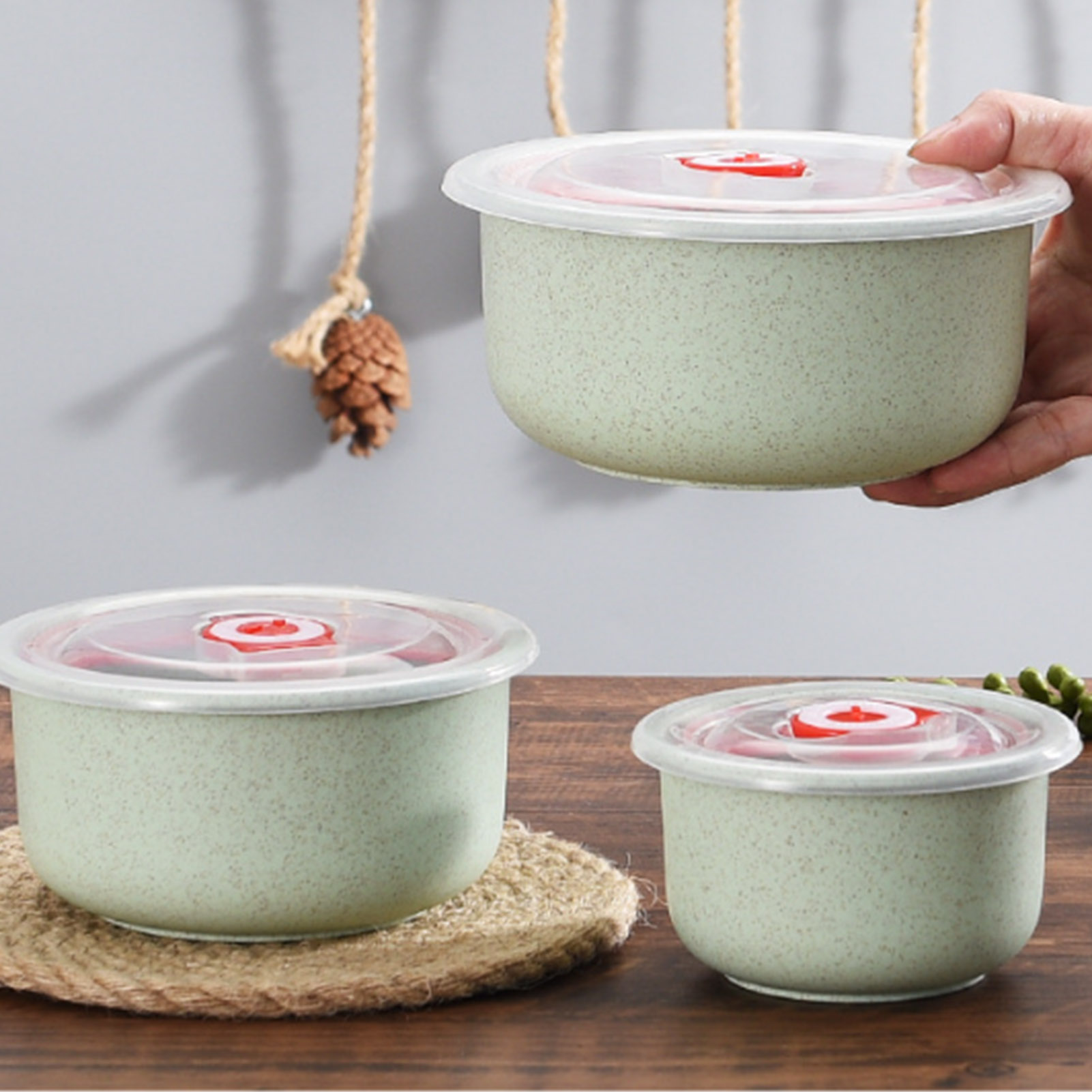 3pcs Food Storage Containers B - огляд і ціна Meal Prep Kitchen