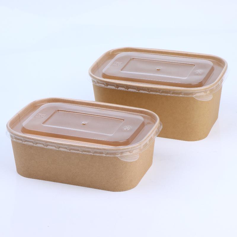 10Pcs Square Disposable Kraft  - огляд і ціна Meal Prep Bowl