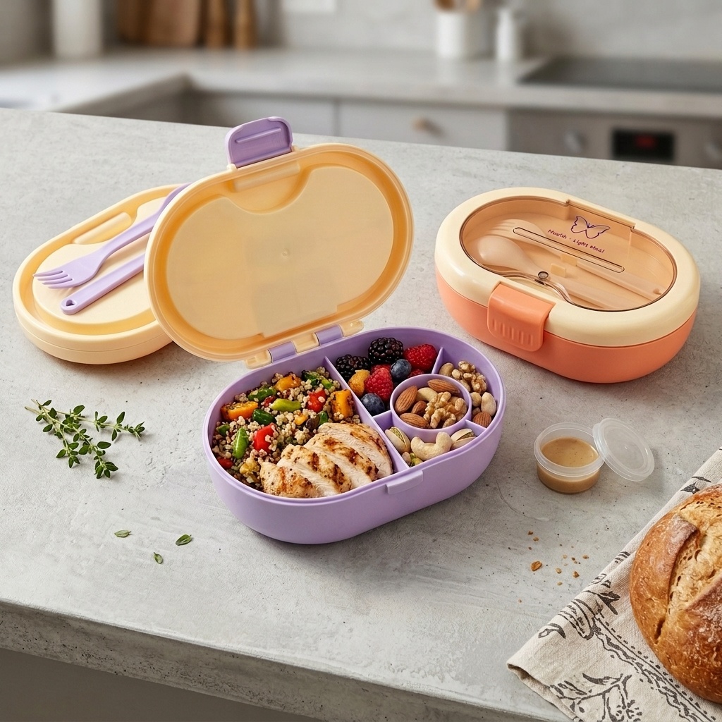 Leakproof Plastic Bento Lunch  - огляд і ціна Meal Prep Or Prep Meal