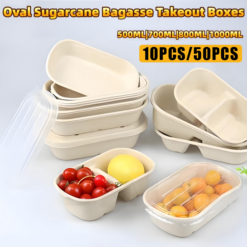 10/50PCS Disposable Takeaway B - огляд і ціна Meal Prep Bowl